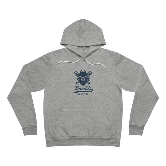 Bandits Baseball 'Raccoon Vintage' Sponge Unisex Fleece Hooded Sweatshirt