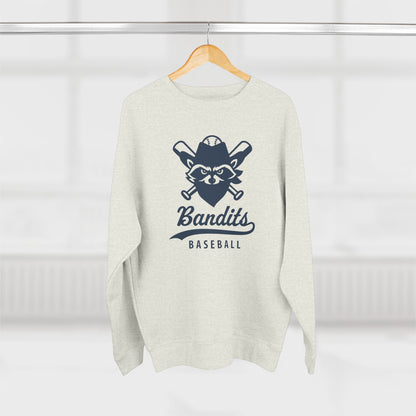 Bandit Baseball Unisex 'Vintage Raccoon' Crewneck Sweatshirt