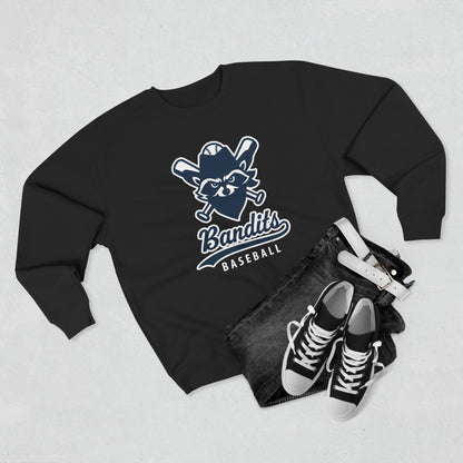 Bandit Baseball Unisex 'Vintage Raccoon' Crewneck Sweatshirt