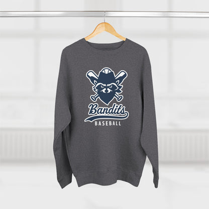 Bandit Baseball Unisex 'Vintage Raccoon' Crewneck Sweatshirt