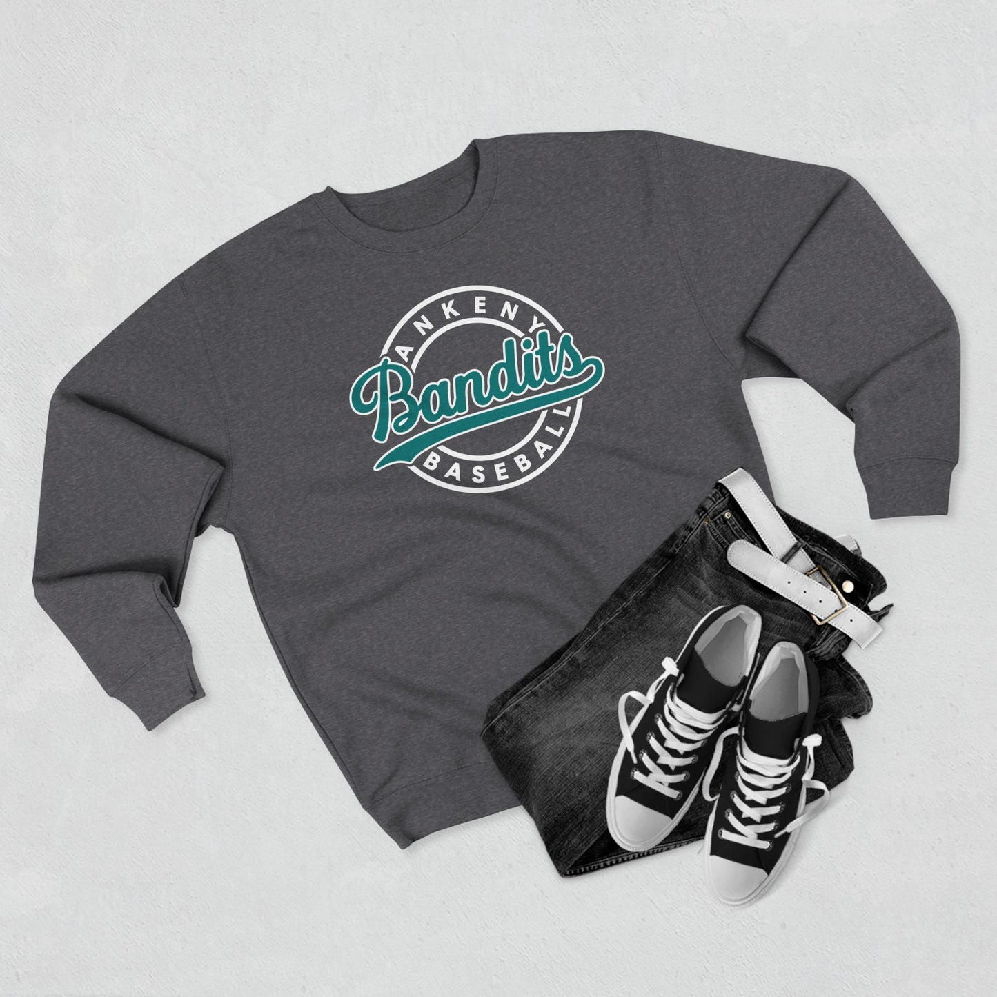 Bandit Baseball Unisex 'Vintage' Crewneck Sweatshirt