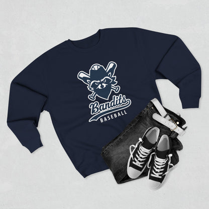 Bandit Baseball Unisex 'Vintage Raccoon' Crewneck Sweatshirt