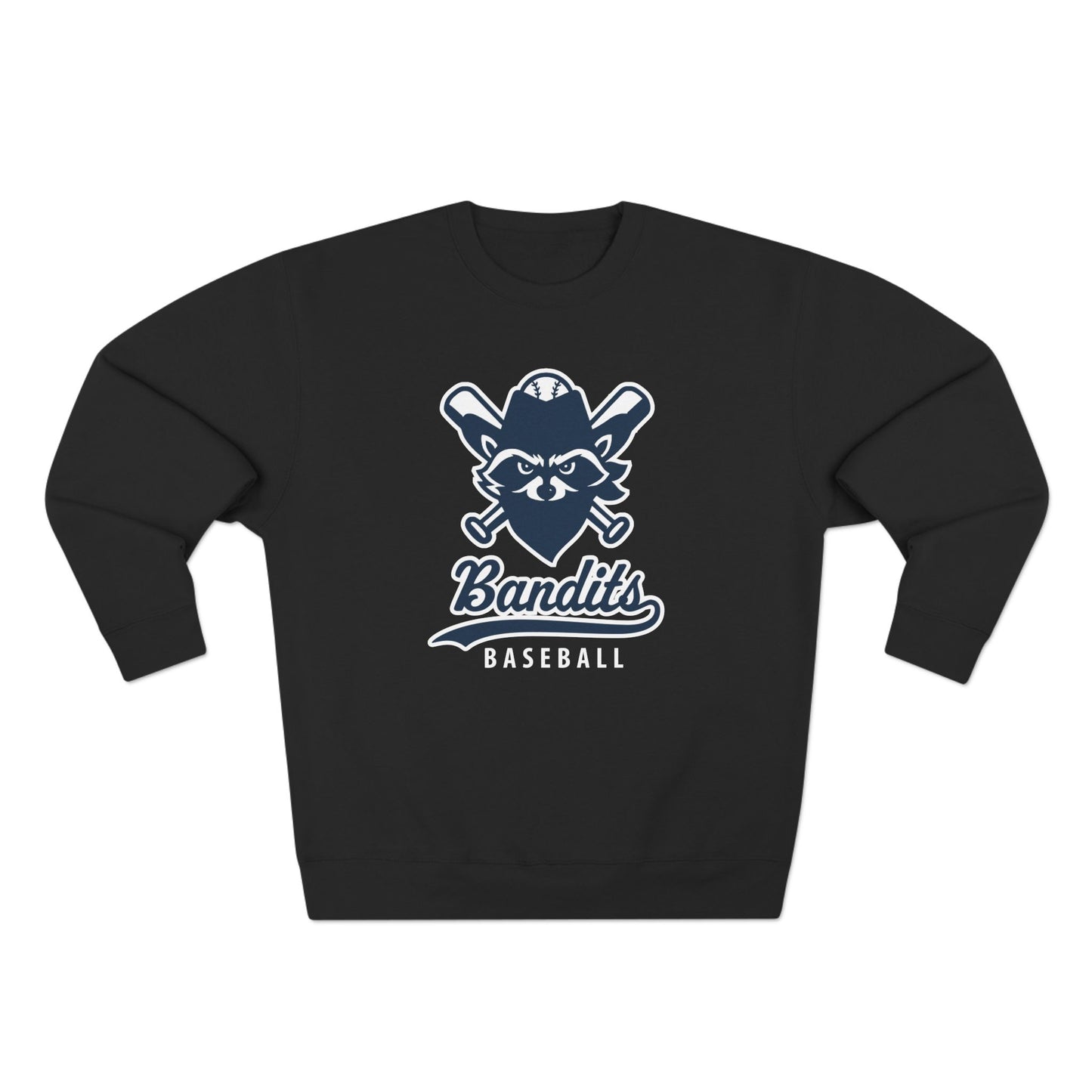 Bandit Baseball Unisex 'Vintage Raccoon' Crewneck Sweatshirt