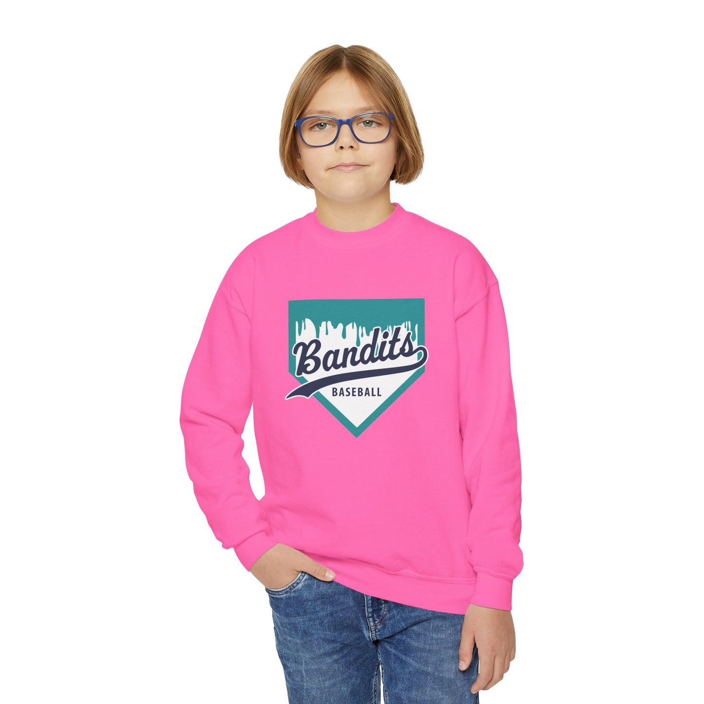 Bandit Baseball 'Drip' Youth Crewneck Sweatshirt