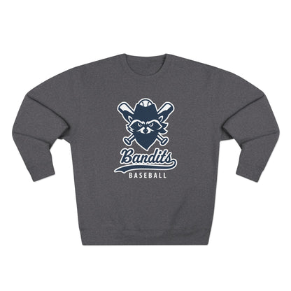 Bandit Baseball Unisex 'Vintage Raccoon' Crewneck Sweatshirt