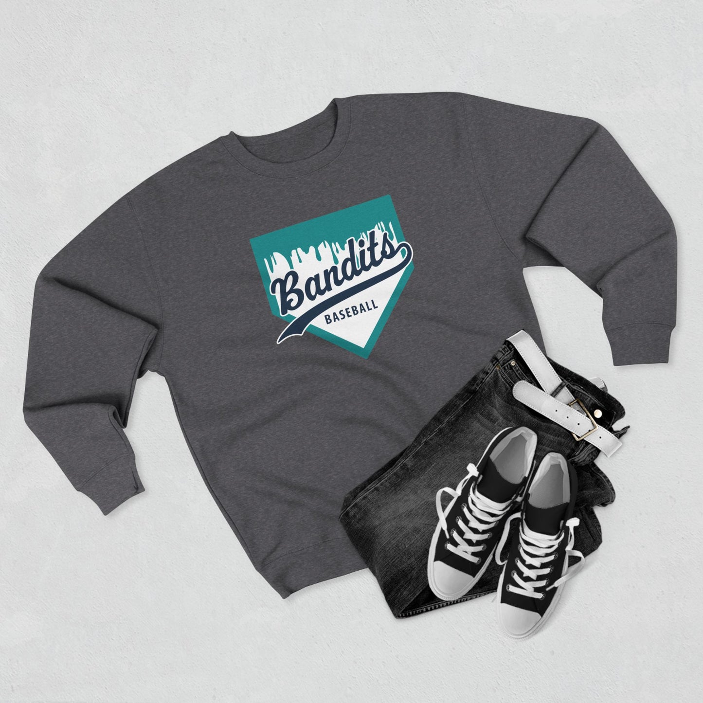 Bandit Baseball Unisex 'Drip' Crewneck Sweatshirt