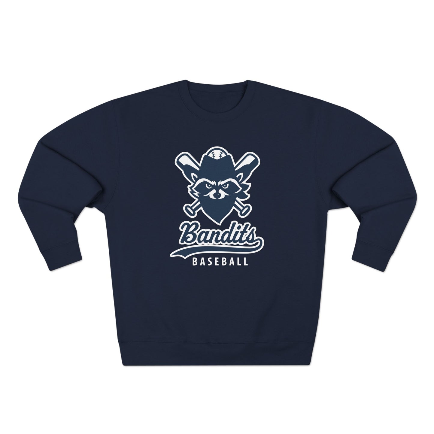 Bandit Baseball Unisex 'Vintage Raccoon' Crewneck Sweatshirt