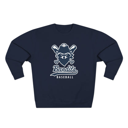 Bandit Baseball Unisex 'Vintage Raccoon' Crewneck Sweatshirt