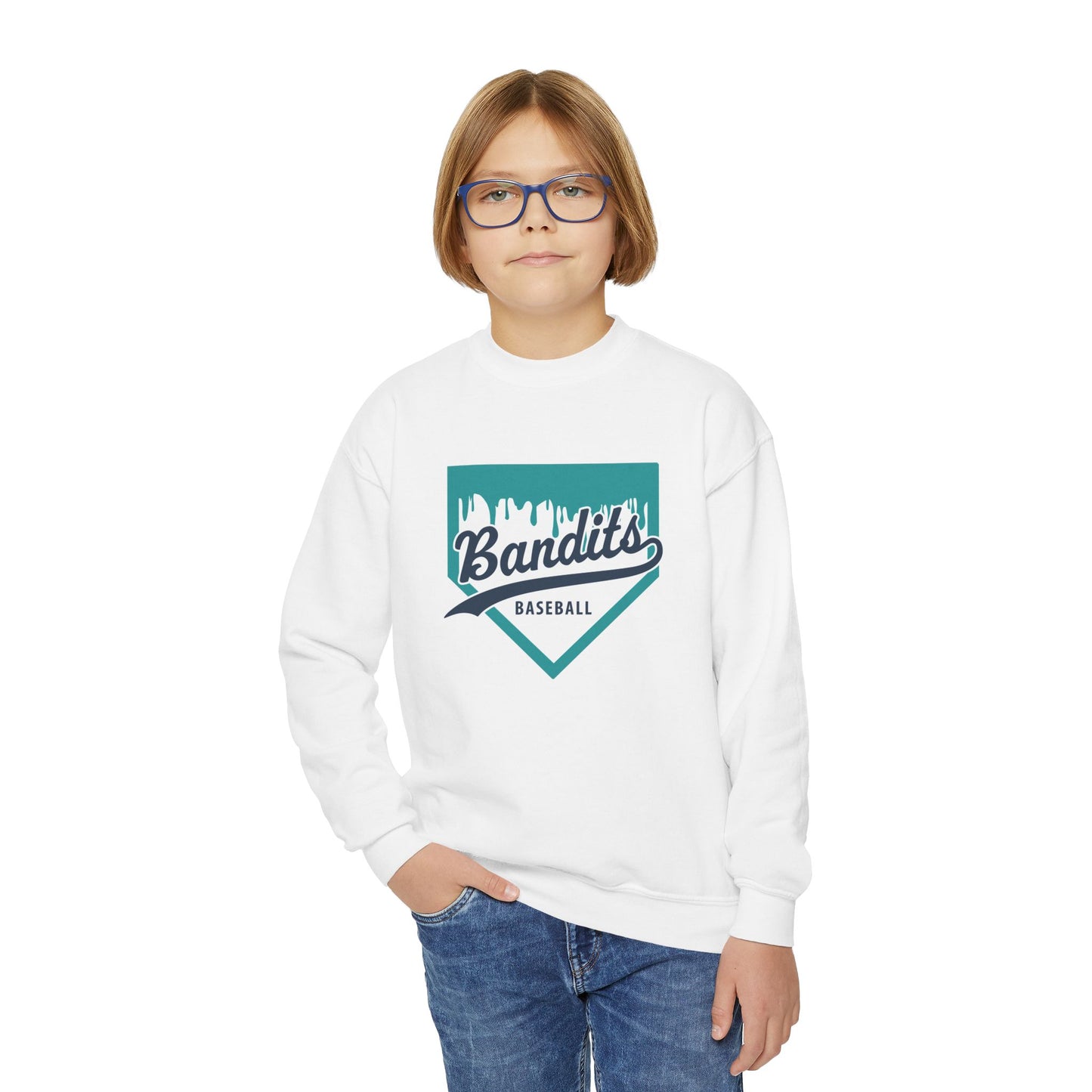 Bandit Baseball 'Drip' Youth Crewneck Sweatshirt