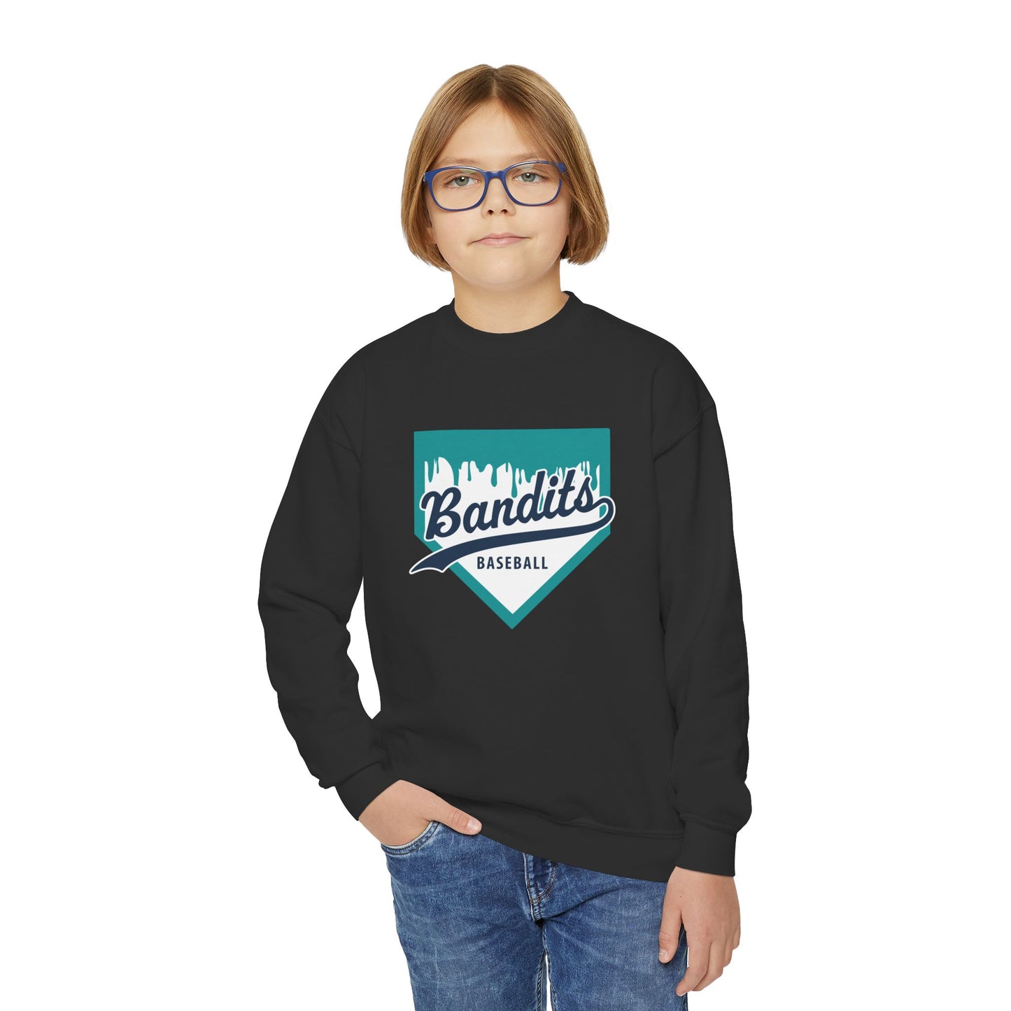 Bandit Baseball 'Drip' Youth Crewneck Sweatshirt