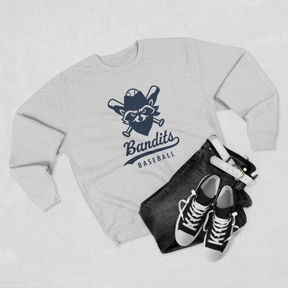 Bandit Baseball Unisex 'Vintage Raccoon' Crewneck Sweatshirt