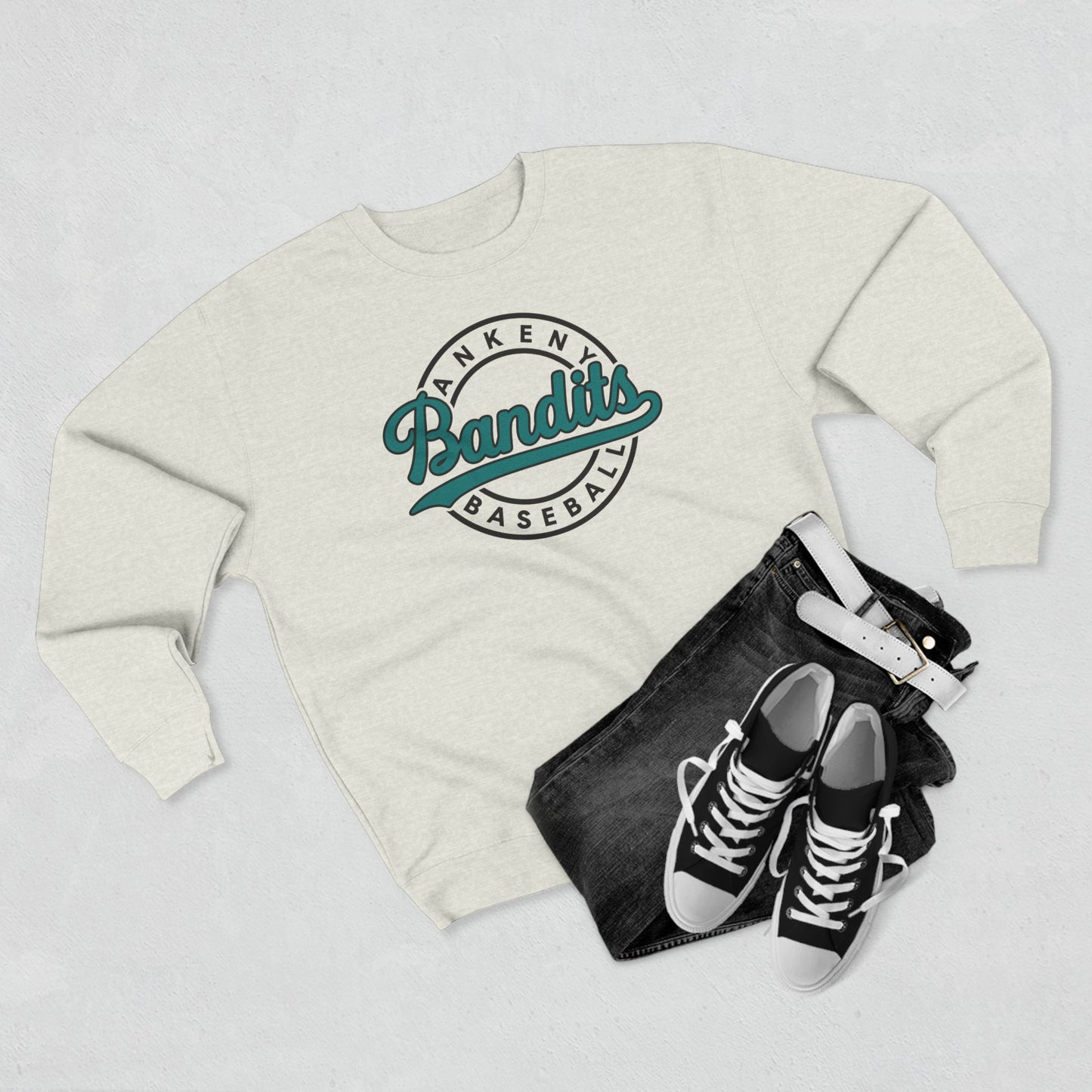 Bandit Baseball Unisex 'Vintage' Crewneck Sweatshirt