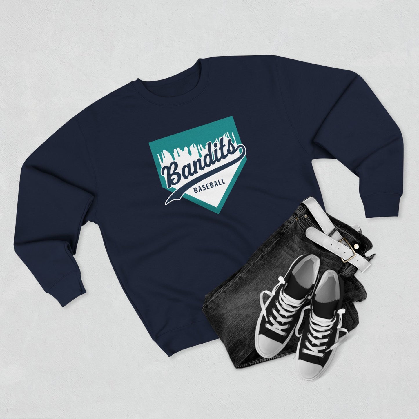 Bandit Baseball Unisex 'Drip' Crewneck Sweatshirt