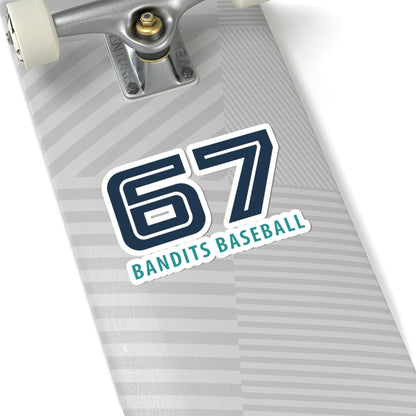 Baseball  Bandits '67' Kiss-Cut Stickers
