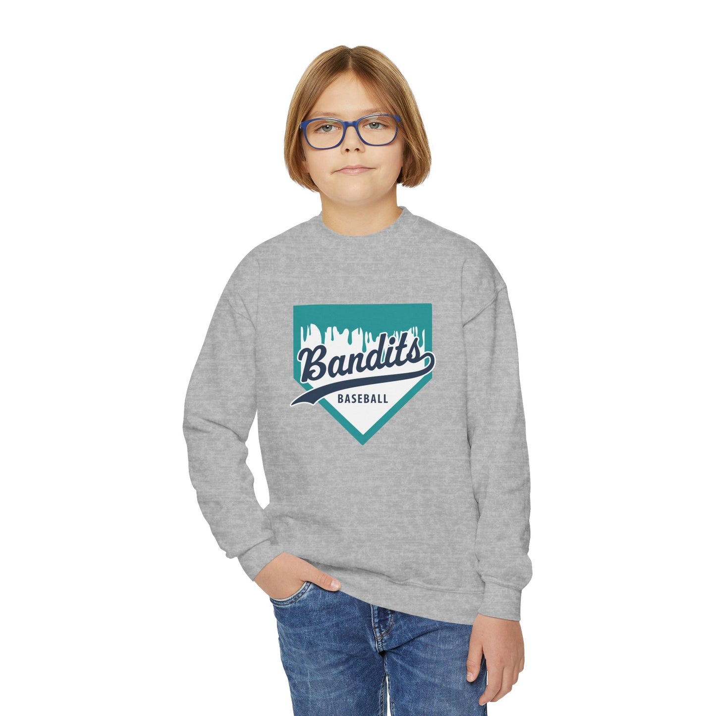 Bandit Baseball 'Drip' Youth Crewneck Sweatshirt