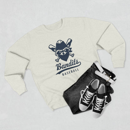 Bandit Baseball Unisex 'Vintage Raccoon' Crewneck Sweatshirt
