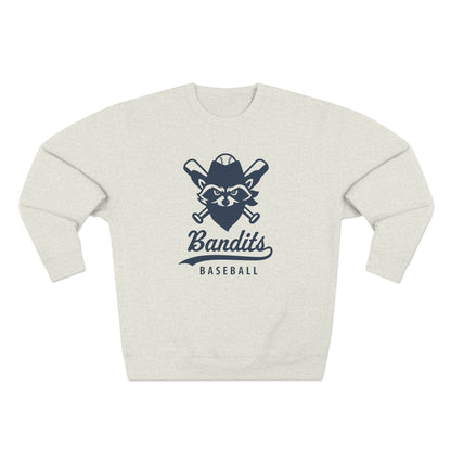 Bandit Baseball Unisex 'Vintage Raccoon' Crewneck Sweatshirt