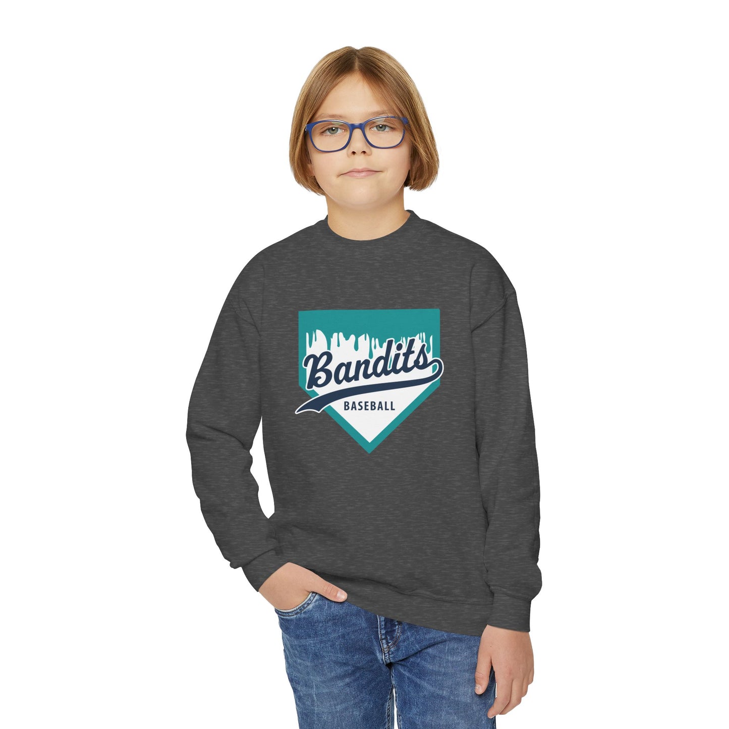 Bandit Baseball 'Drip' Youth Crewneck Sweatshirt