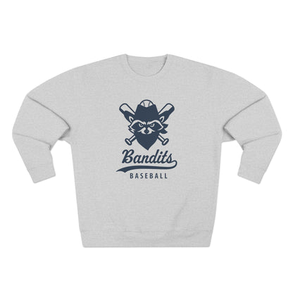 Bandit Baseball Unisex 'Vintage Raccoon' Crewneck Sweatshirt