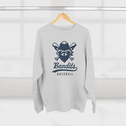 Bandit Baseball Unisex 'Vintage Raccoon' Crewneck Sweatshirt