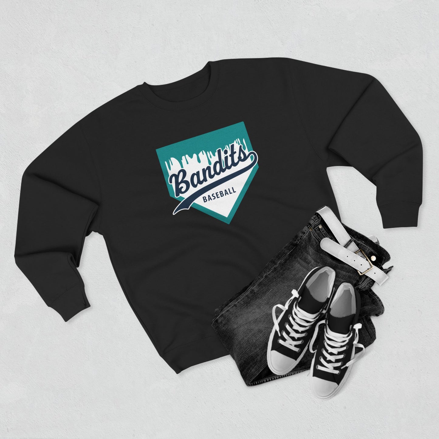 Bandit Baseball Unisex 'Drip' Crewneck Sweatshirt