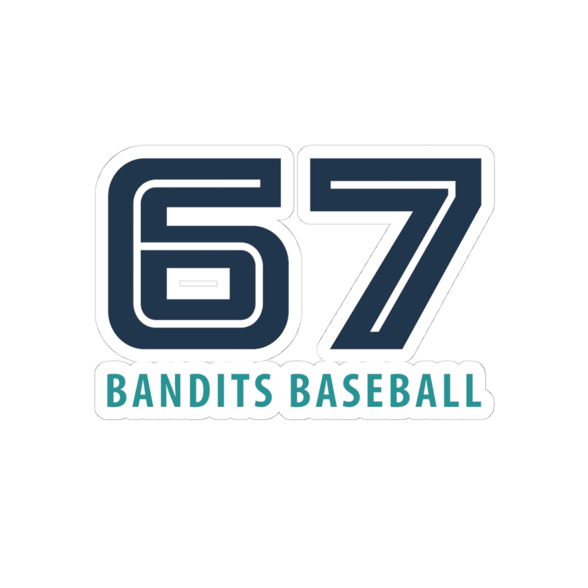 Baseball  Bandits '67' Kiss-Cut Stickers